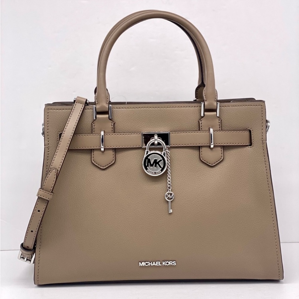 Michael Kors Hamilton Medium Satchel Crossbody Bag Dusk Color
